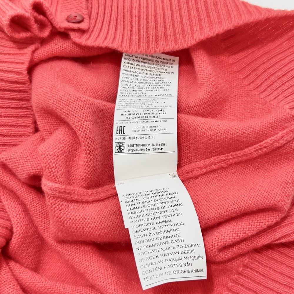 Stile Benetton 100% Cashmere Cardigan - Picture 5 of 10